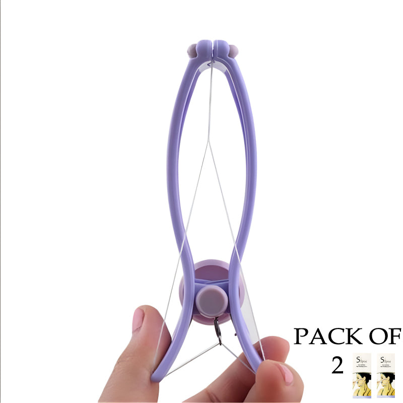 Hair Threading Machine Slique Facial Hair Remover Depilador DIY Hair Spring Threading Epilator Threading Machine For Women | Manual Hair Threader For Face