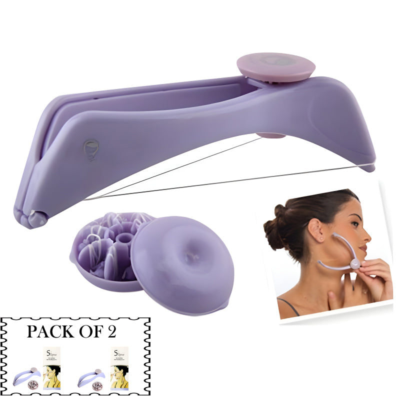 Hair Threading Machine Slique Facial Hair Remover Depilador DIY Hair Spring Threading Epilator Threading Machine For Women | Manual Hair Threader For Face