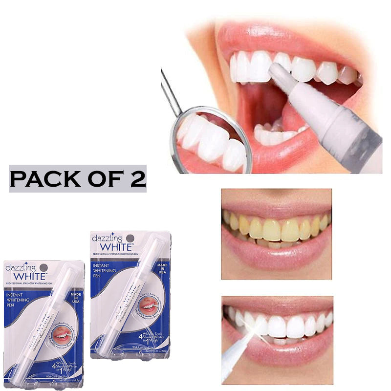 Effective Teeth Whitening Pen - Instant Teeth Whitening Gel Pen. Remove Teeth Stains, Spots Hygiene Teeth Cleaning Pen, Teeth Whitener Oral b Tooth Brush