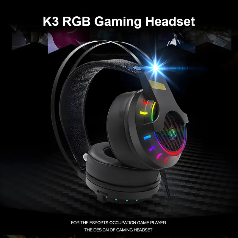 Headphone Super Bass K3 Wired Gaming Headset