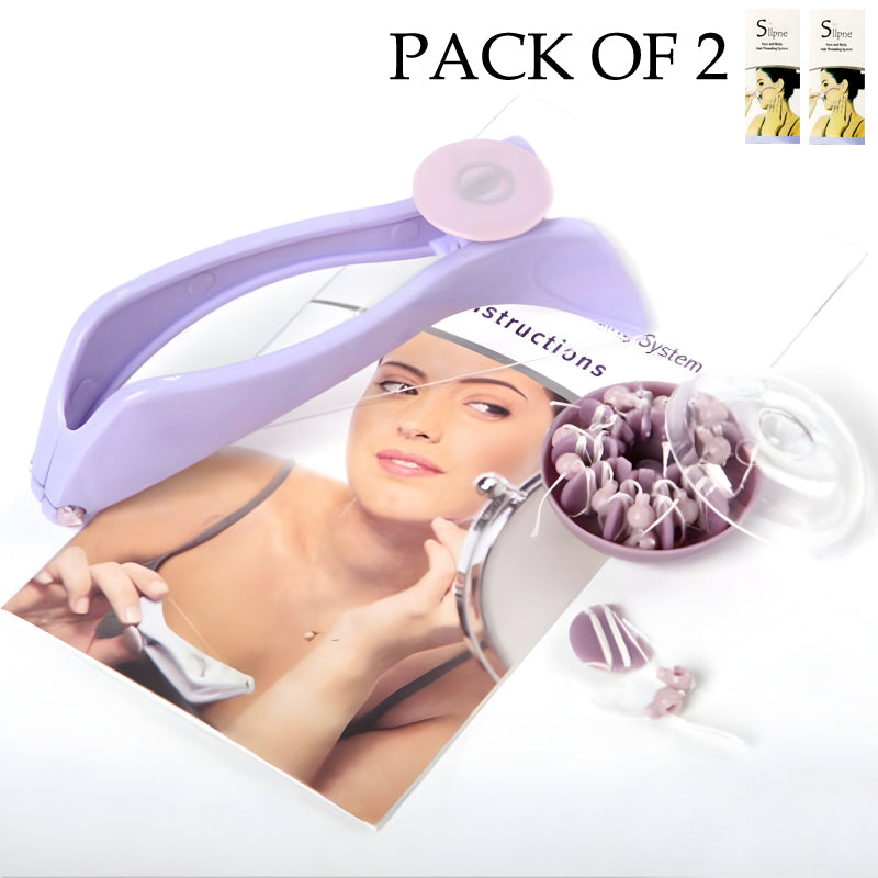 Hair Threading Machine Slique Facial Hair Remover Depilador DIY Hair Spring Threading Epilator Threading Machine For Women | Manual Hair Threader For Face